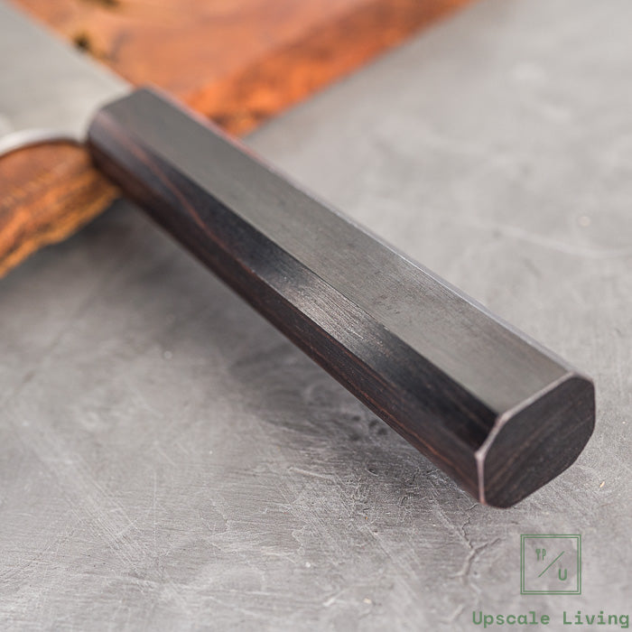 Pisau Dapur Jepang Nigara Hamono Aogami super steel Tsuchime Santoku180mm