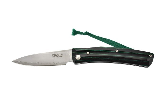 EDC Japanese Folding Knife MCUSTA VG10 Friction Folder Green Black