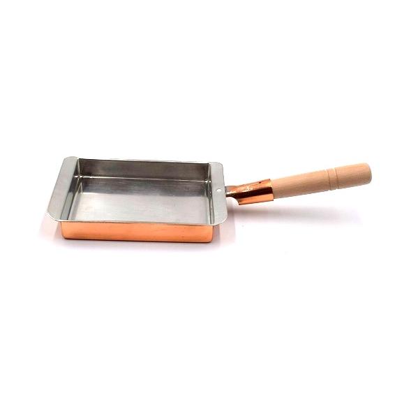 Marushin Copper Ware Wajan Telur Gulung Tembaga Tamagoyaki Pan 13,5cm