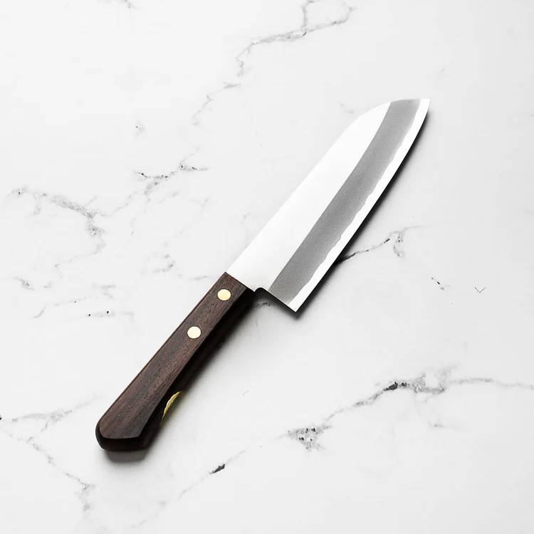 Shibamasa v5 brown santoku 180mm