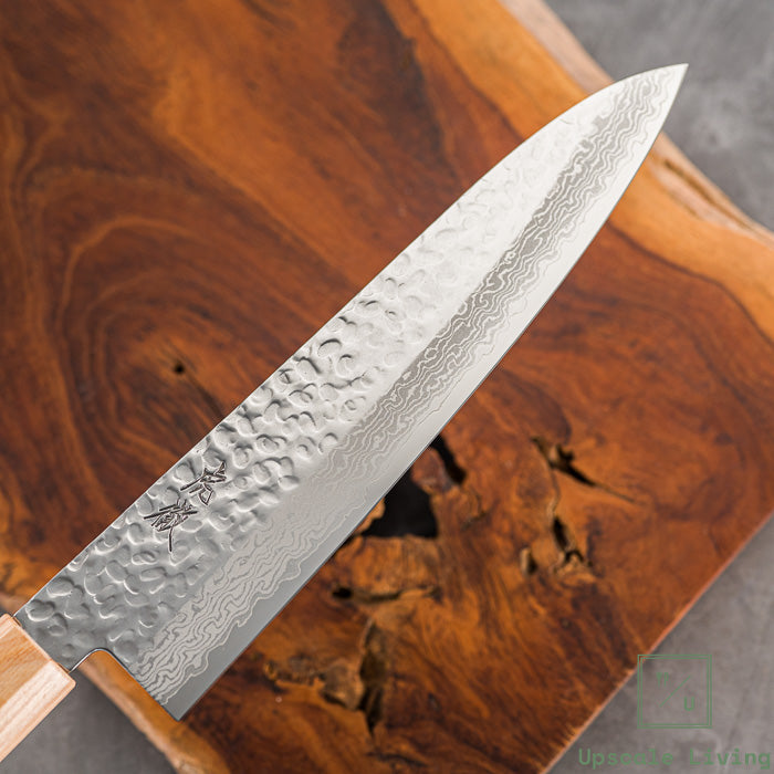 Pisau Dapur Jepang Kotetsu VG10 Tsuchime Damascus Wa-Gyuto 210mm
