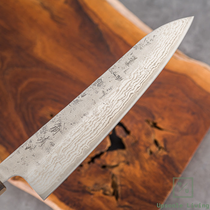Pisau Dapur Jepang OUL SW Nickel Damascus Washiji Gyuto 210mm
