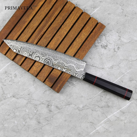 Artisan Kanetsune Seki Namishibuki Kiritsuke Gyuto 210mm 101 Damascus