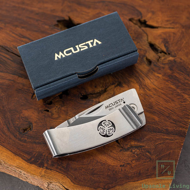 EDC Japanese Folding Knife MCUSTA AUS-8 Kamon Aoi Gentlement's Knife 60mm