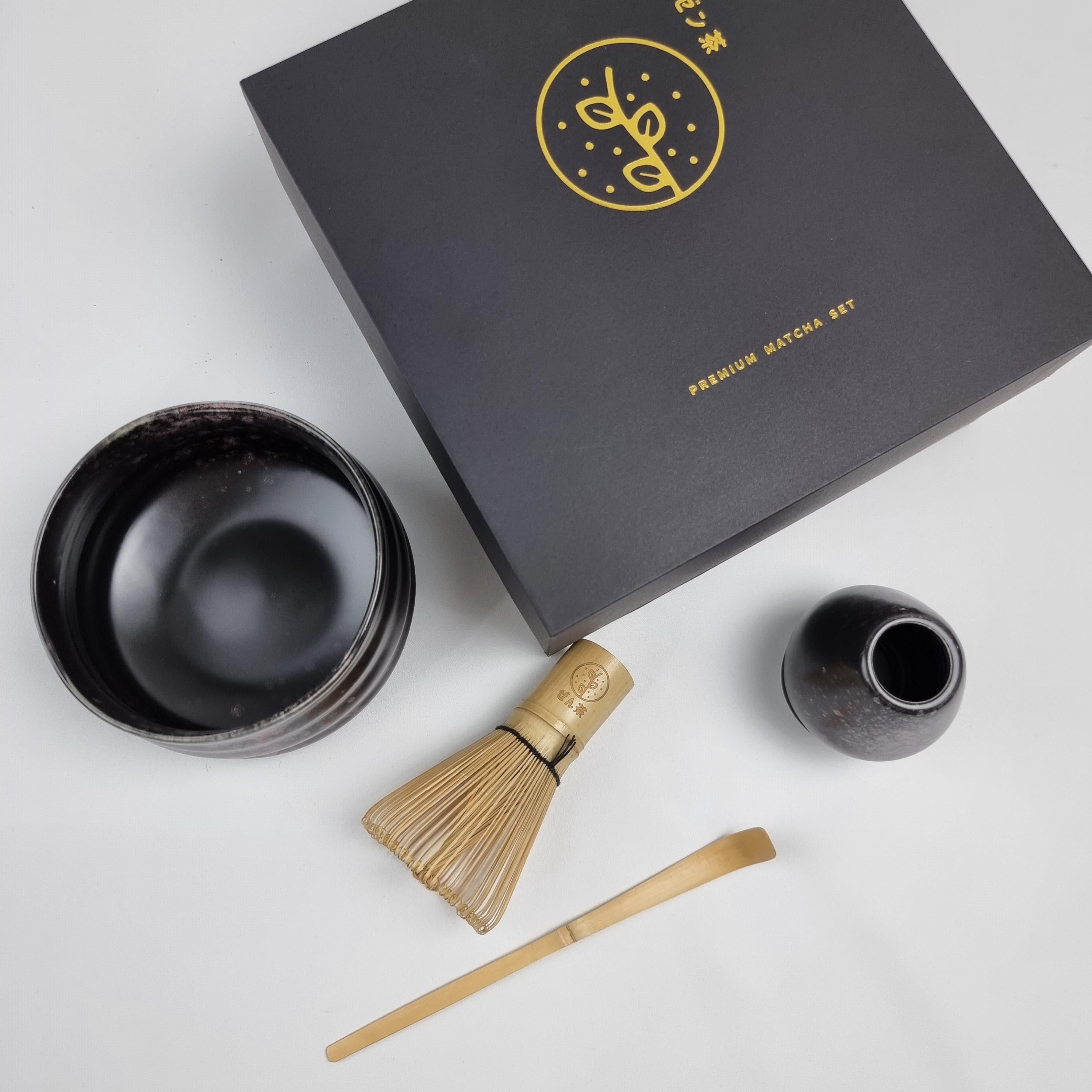 ZenCha Premium Matcha Brewing Set Set of 4 Complete Matcha Preparation