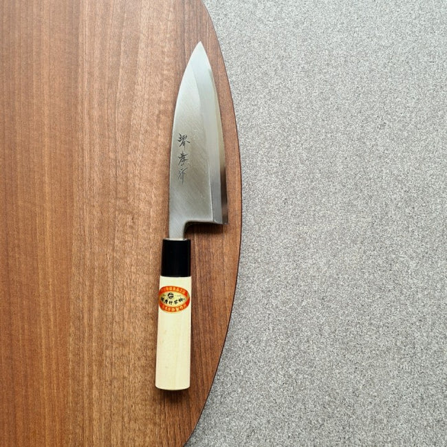 Japanese Knife SAKAI TAKAYUKI Kasumi Shirogami #3 Deba 150mm