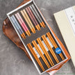 Sumpit Jepang Ishida Thomson Chopsticks Set of 5 Pairs Susu Bamboo Five Color Clouds