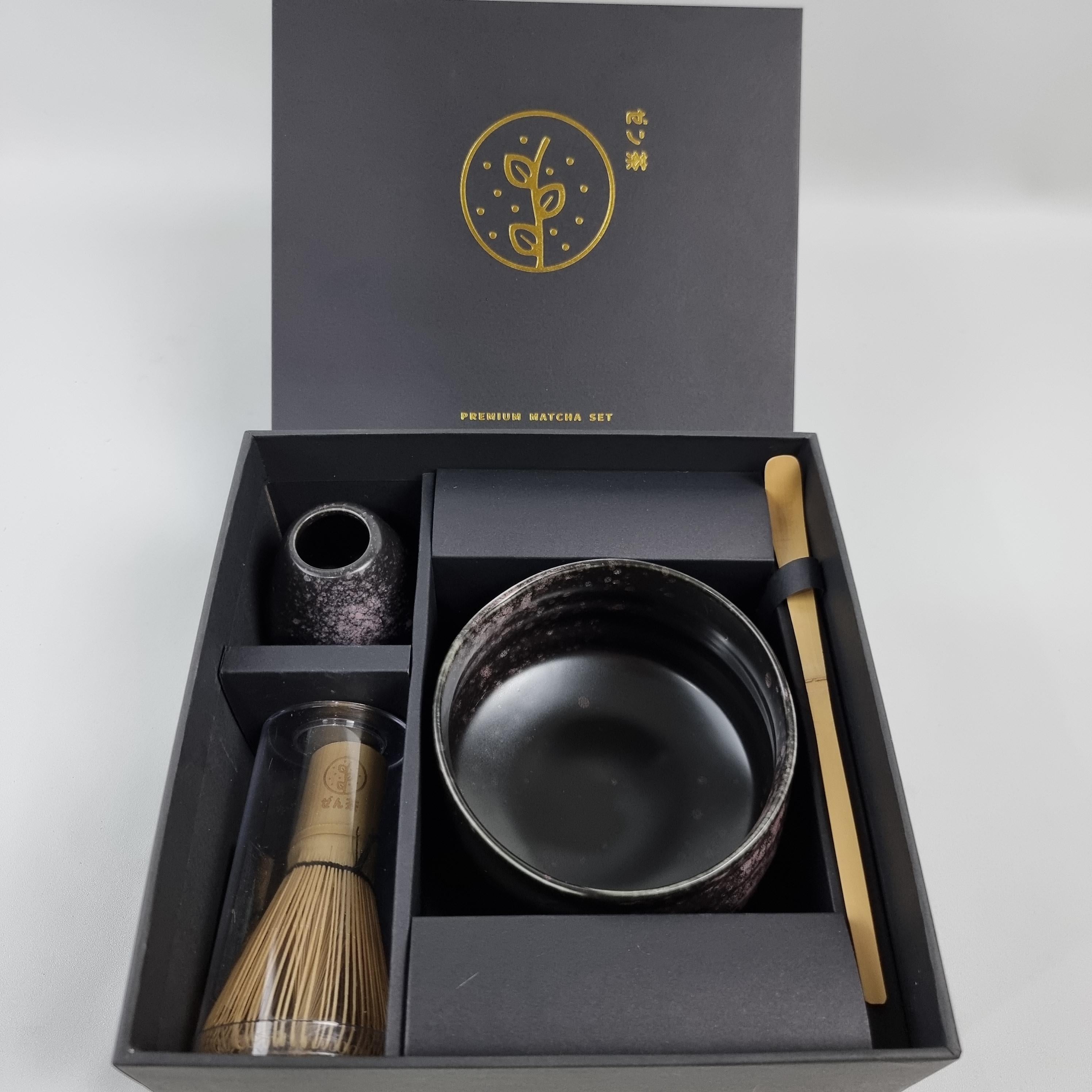 ZenCha Premium Matcha Brewing Set Set of 4 Complete Matcha Preparation