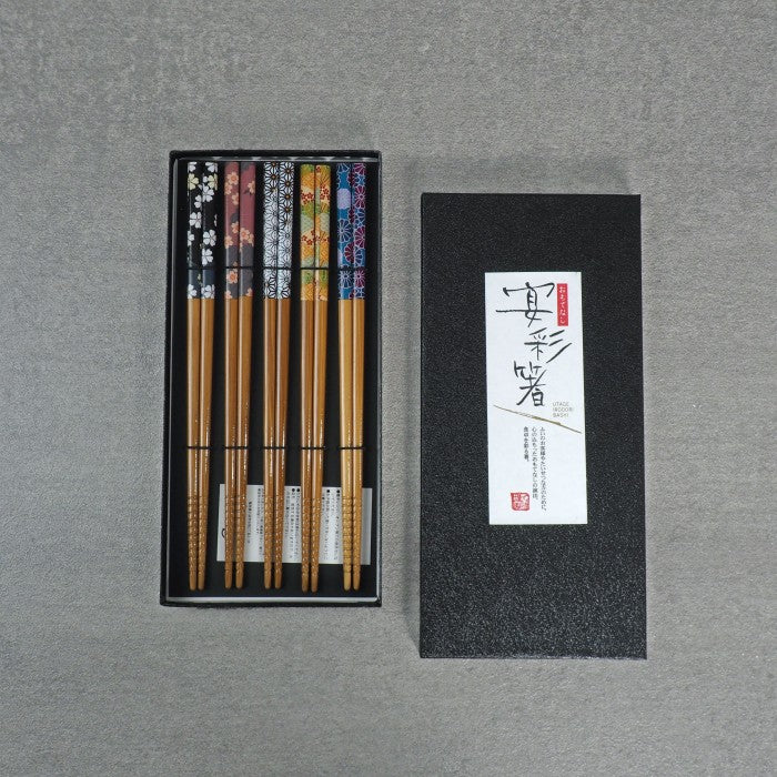 Sumpit Jepang Ishida Japanese Chopsticks Four Seasons 5 Pairs