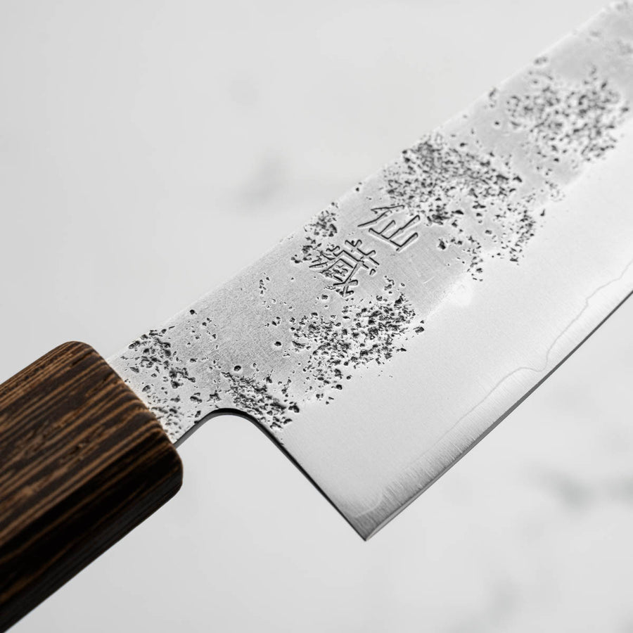 Pisau Dapur Jepang Suncraft Senzo Retro Silver#3 Ko Santoku 143mm
