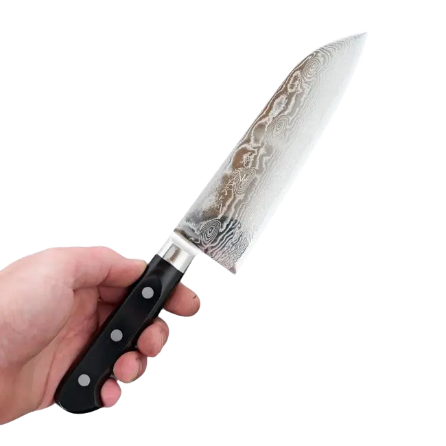 Pisau Dapur Jepang Ryusen Bonten Unryu Santoku VG10 175mm