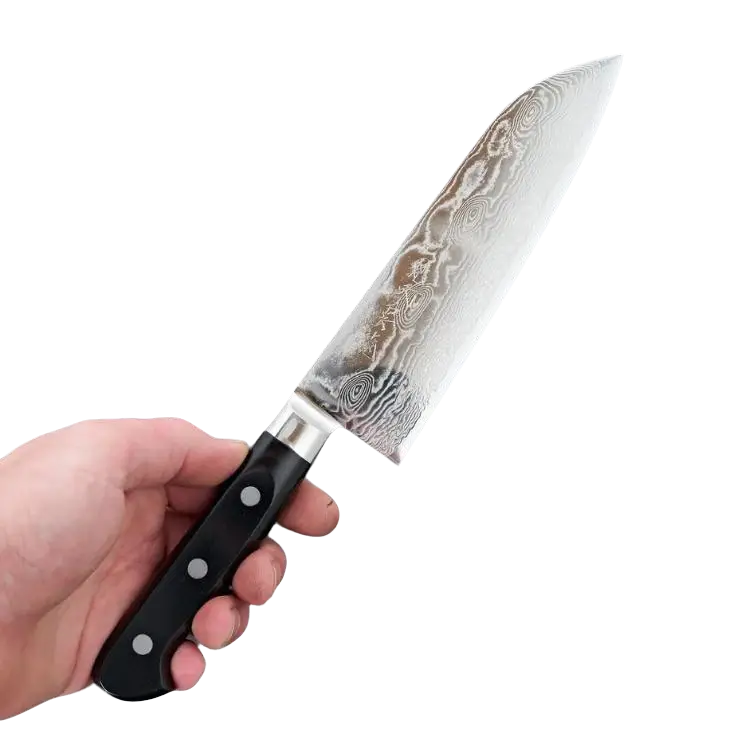 Pisau Dapur Jepang Ryusen Bonten Unryu Santoku VG10 175mm