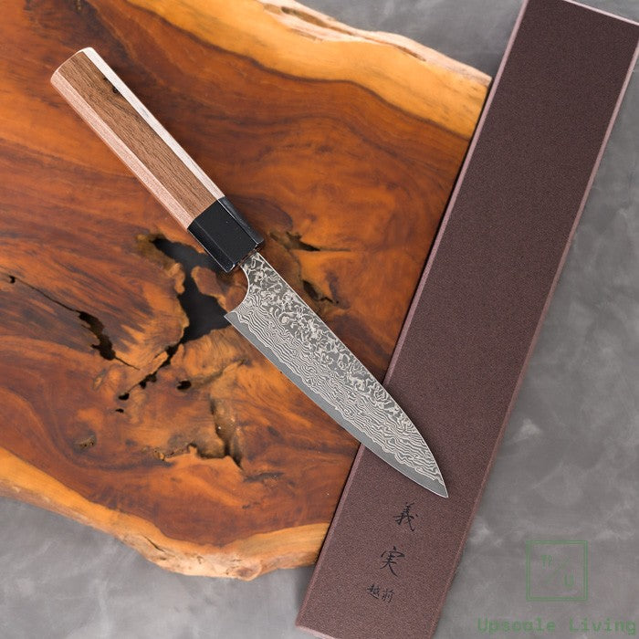 Japanese Knife Yoshimi Kato VG10 Nickel Damascus Petty 120mm