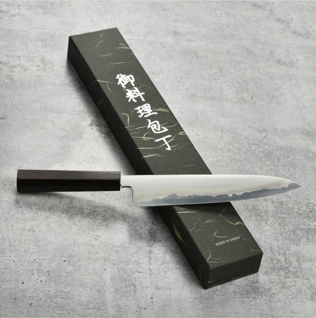 Pisau Dapur Jepang Tetsujin Saku Silver#3 Micro-structural banding Gyuto 240mm