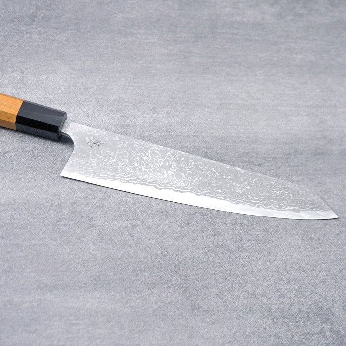 Yoshihiro Yauji Aogami #2 Damascus Kiritsuke Gyuto 210mm