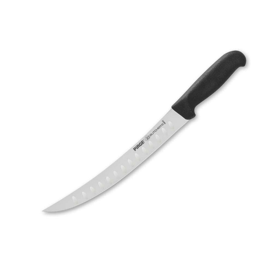 PIRGE BUTCHER'S Butcher Knife Curved 26 cm Hollow Black