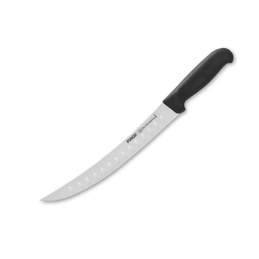 PIRGE BUTCHER'S Butcher Knife Curved 26 cm Hollow Black