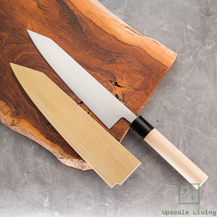 Japanese Artisan Knife Masamoto Shirogami#2 Steel Kiritsuke Gyuto 210mm With Exclusive Saya