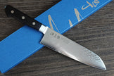 Pisau Dapur Jepang Yasuda hamono Minamotono Kotetsu VG10 Damascus 33-layer Santoku 180MM