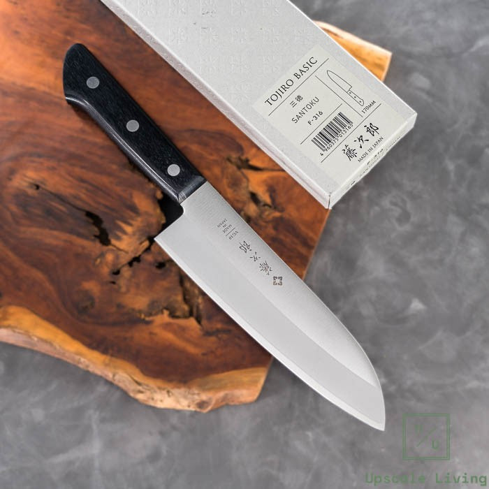 Japanese Knife TOJIRO DP Basic 3 Layered by VG10 Santoku 170mm
