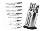 Gift Set of 8 Japanese Knife GLOBAL 8 Pisau & Knife Block