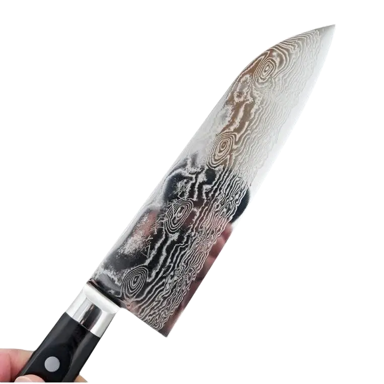 Pisau Dapur Jepang Ryusen Bonten Unryu Santoku VG10 175mm