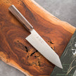 Pisau Dapur Jepang Hatsukokoro Hayabusa Silver#3 steel Migaki Bunka 180mm