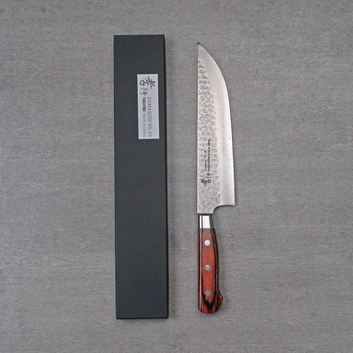 SAKAI TAKAYUKI 33-Layer Damascus Hammered Butcher 210mm