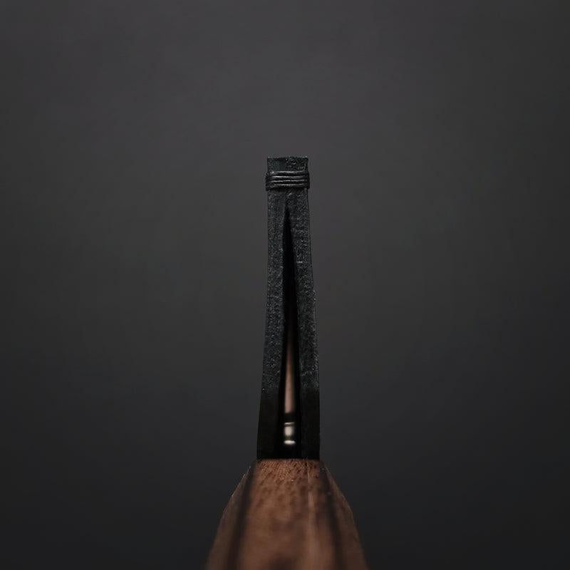 Konosuke Vegetable Tanned Black Leather Sheath (2 Layers, Various Sizes)