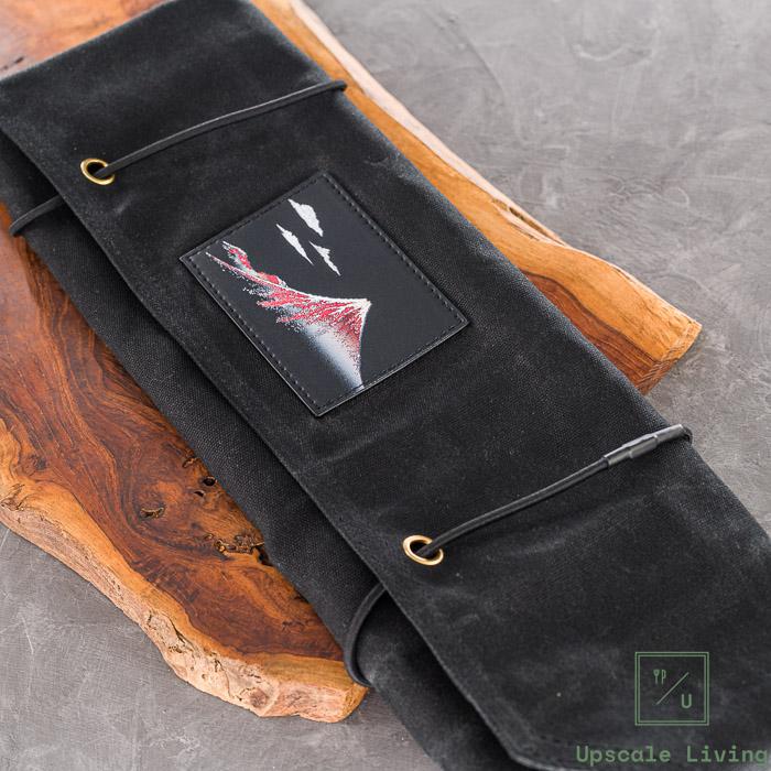 Canvas Knife Bag Roll Case Hatsukokoro 5 Slot