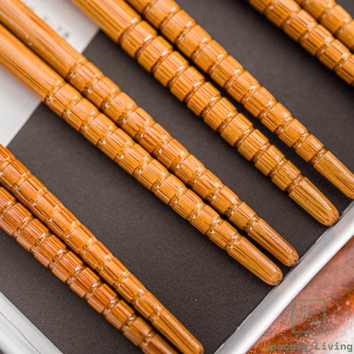 Sumpit Jepang Ishida Thomson Chopsticks Set of 5 Pairs Susu Bamboo Five Color Clouds