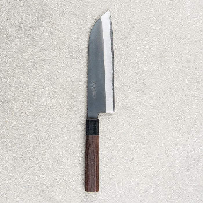 Yoshida Hamono ZDP189 Kurouchi Santoku 180mm