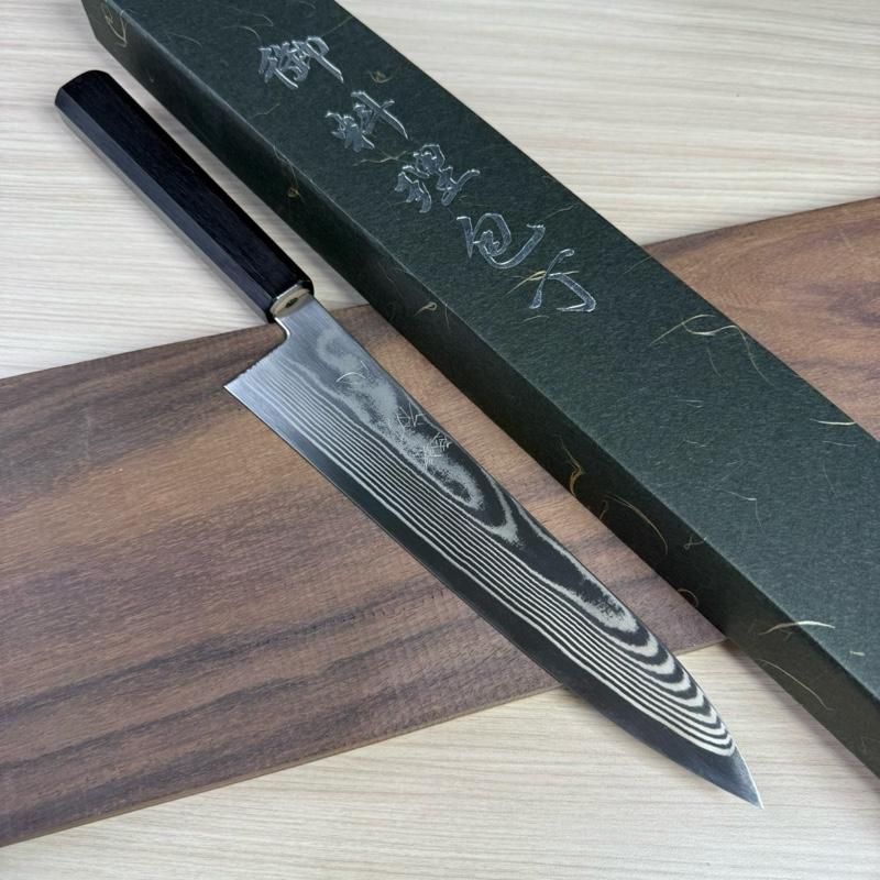 Japanese Knife Hatsukokoro GIN-SAN Ginsou Nickel Damascus Gyuto 210mm