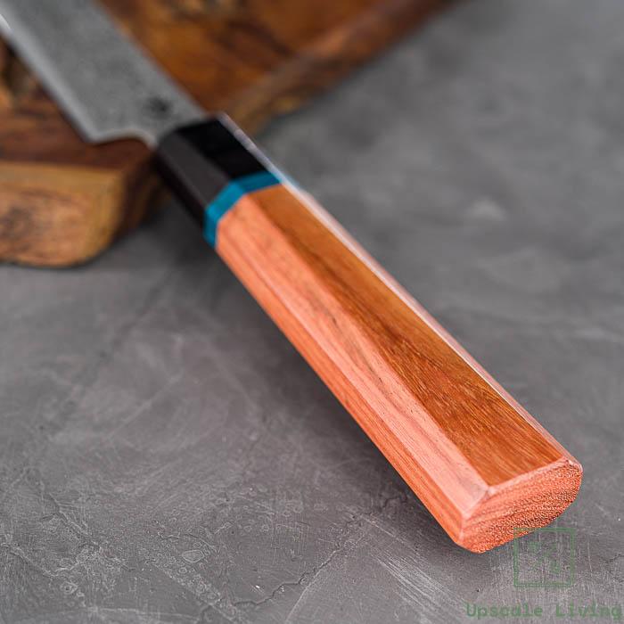 Pisau Dapur Jepang Ryusen Bonten Unryu KAI VG10 Damascus Kengata Sujihiki 240mm