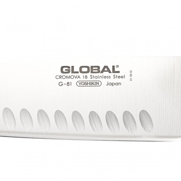 GLOBAL G-81 Vegetable Knife Nakiri Fluted 180mm Japan