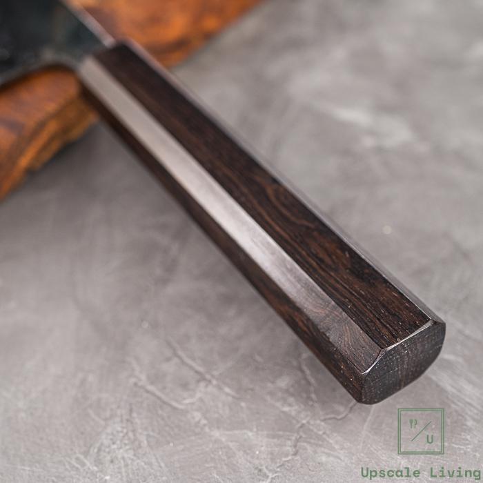 Japanese Artisan Knife Hatsukokoro Kurogane AO#2 Kurouchi Gyuto 210mm