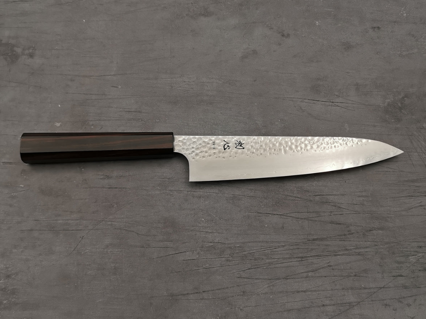 Pisau Dapur Jepang Hatsukokoro Hayabusa VG10 Tsuchime 3Layer Gyuto210mm