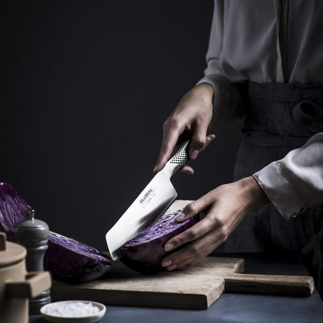 Pisau Jepang GLOBAL G-5 Vegetable Knife Nakiri 180mm