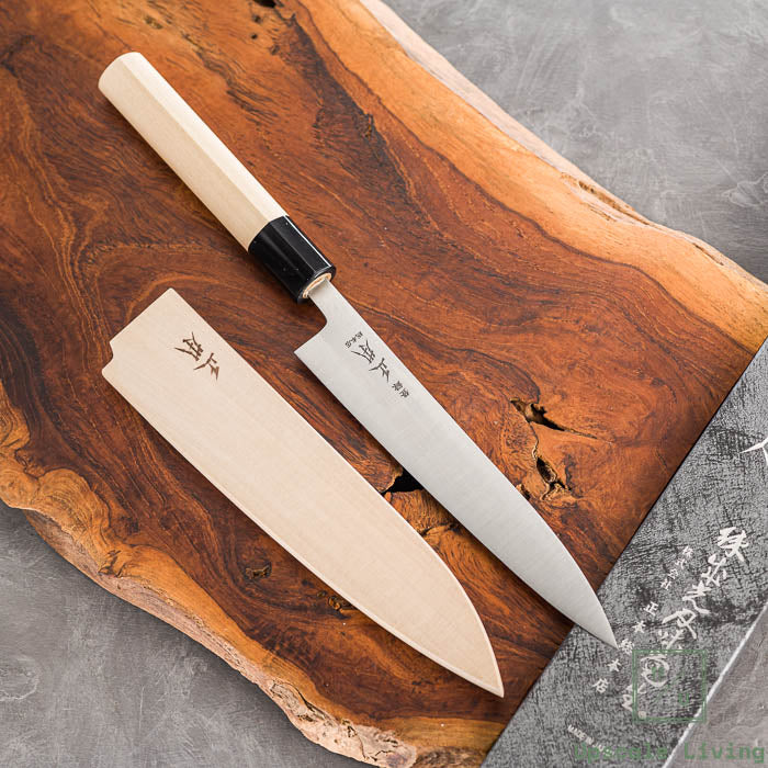 Japanese Artisan Knife Masamoto SW Steel  Wa Petty Knife 165mm With Exclusive Saya