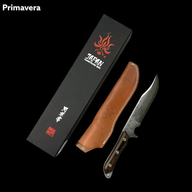 KANETSUNE SEKI Seseragi Clip Aogami 2 Pisau Hunting