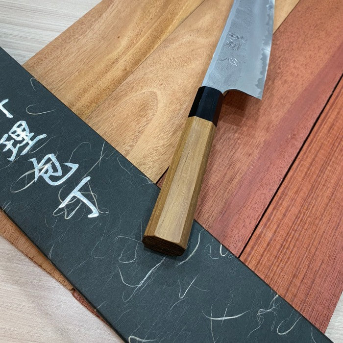 Japanese Knife Nigara x Hatsukokoro Aogami #2 Ryusui Damascus Kiritsuke 240mm