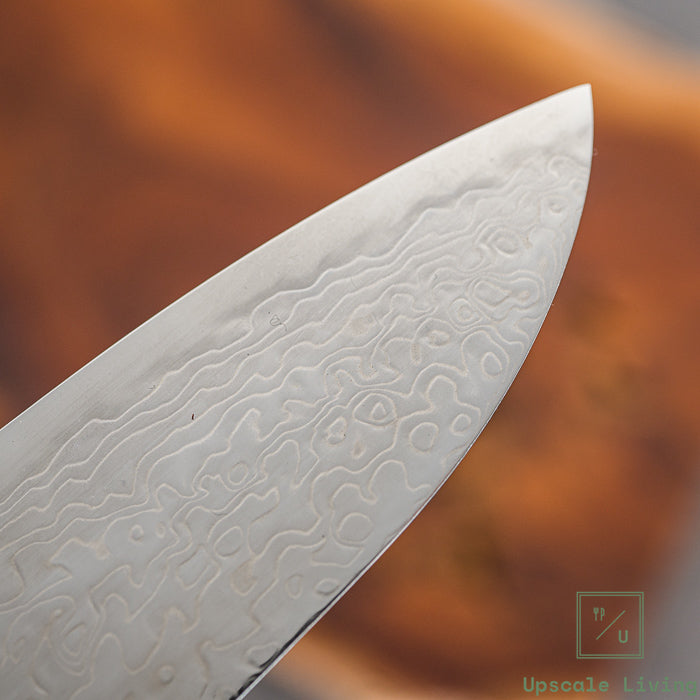 Hatsukokoro Ryuhyo SG2 Damascus Migaki Santoku 180mm