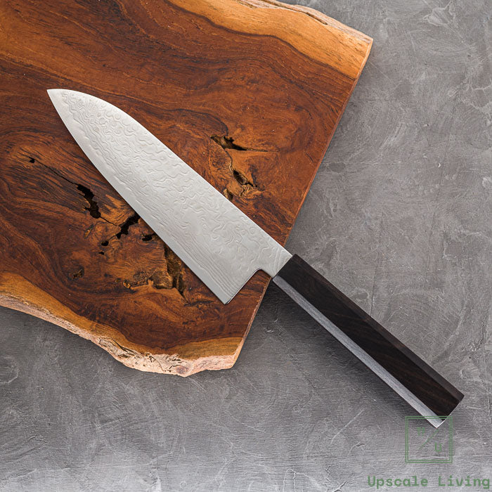 Hatsukokoro Ryuhyo SG2 Damascus Migaki Santoku 180mm