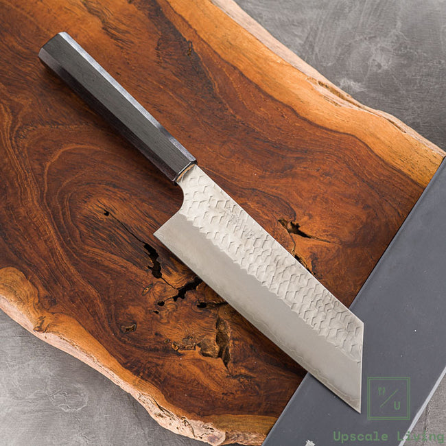 Pisau Dapur Jepang Nigara Hamono SG2 Migaki Tsuchime Kiritsuke Nakiri 180mm