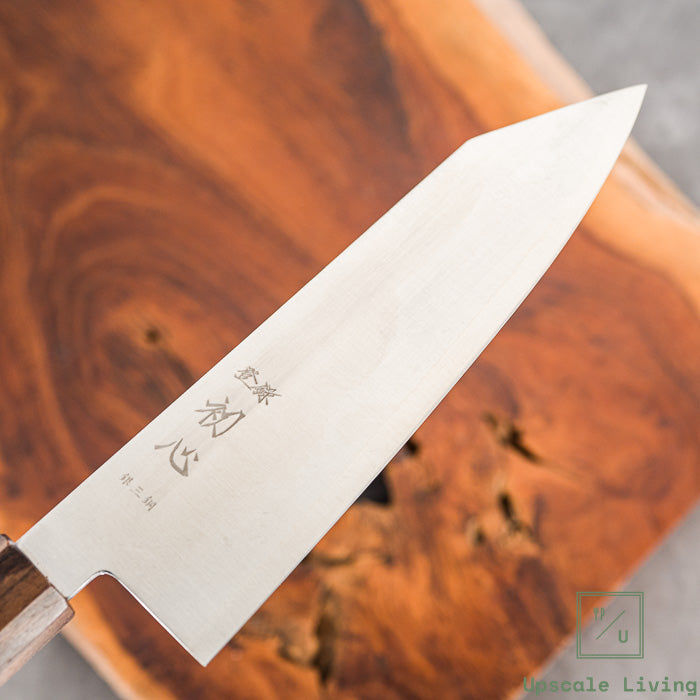 Pisau Dapur Jepang Hatsukokoro Hayabusa Silver#3 steel Migaki Bunka 180mm
