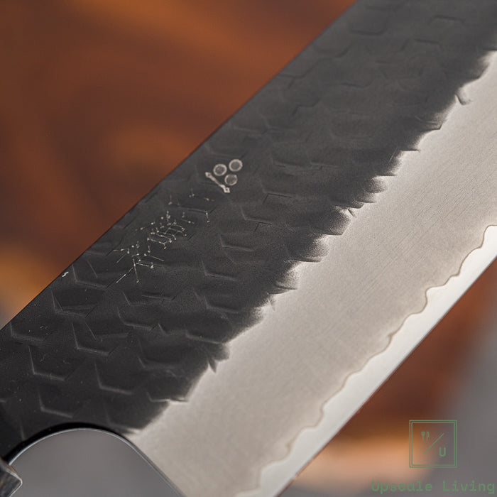 Pisau Dapur Jepang Nigara Hamono SG2 Kurouchi Tsuchime  Kiritsuke Nakiri 180mm