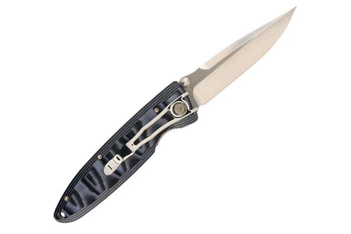 EDC Japanese Folding Knife MCUSTA VG10 Classic Wave Blue Micarta 110mm