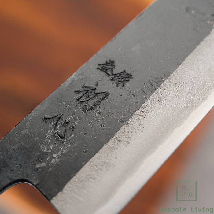 Pisau Dapur Jepang Hatsukokoro Shikkoku Aogami Blue 2 Kurouchi Bunka 165mm