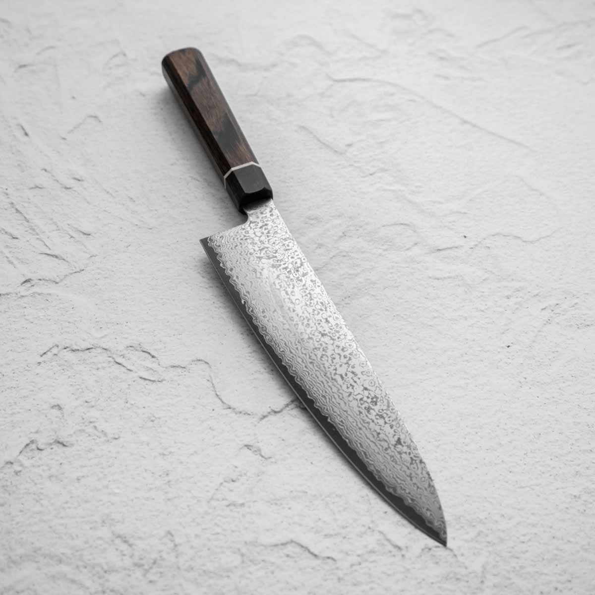 Japanese Knife Suncraft SENZO Black VG10 Damascus Gyuto 200mm