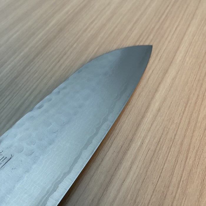 Masutani Hamono VG10 Damascus Tsuchime Santoku 170mm